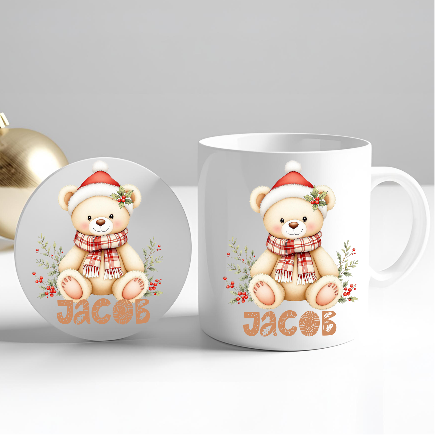 Personalised Mug / Coaster / Personalised Christmas Gift