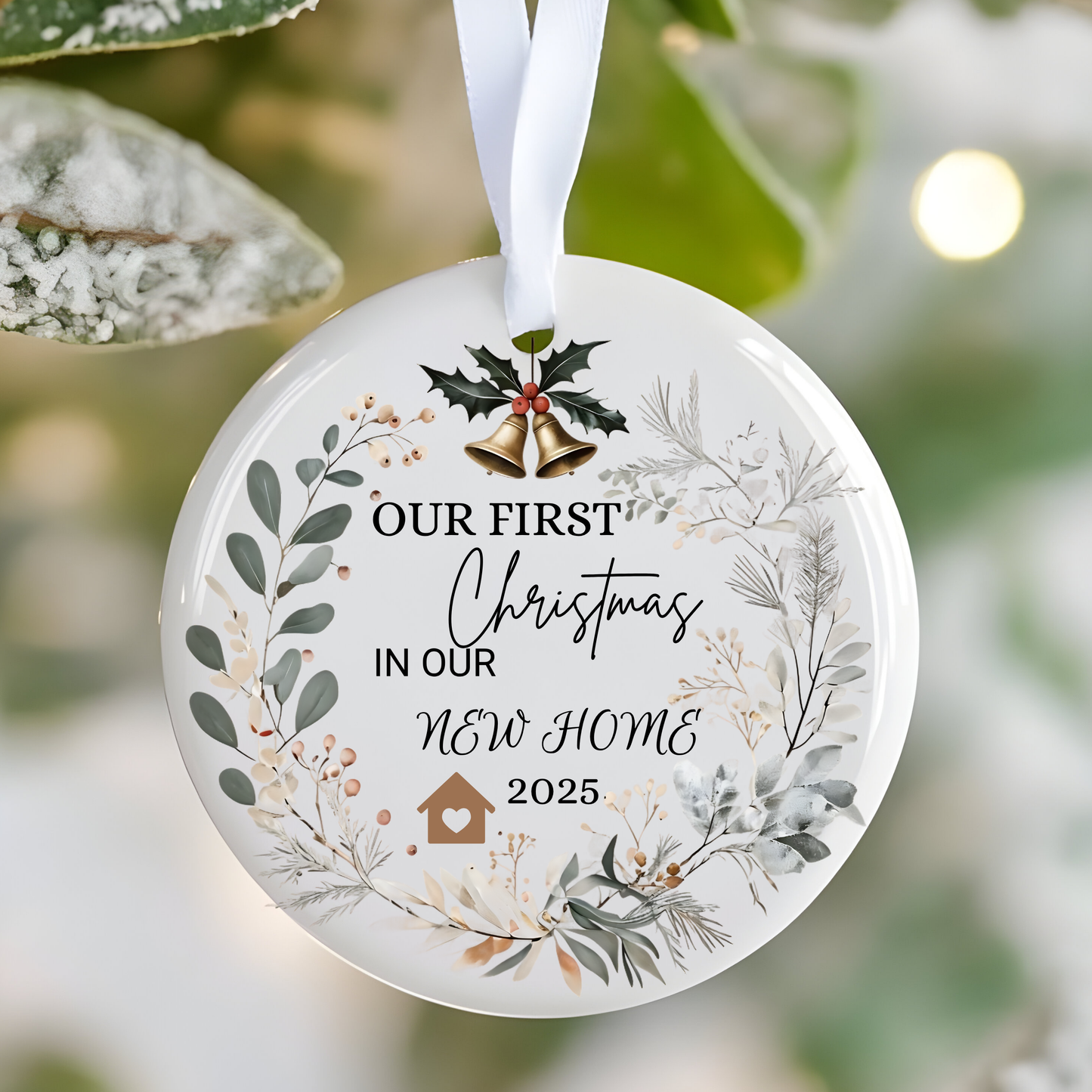 Our First Christmas In Our New Home Tree Ornament , Our First Christmas Together Bauble