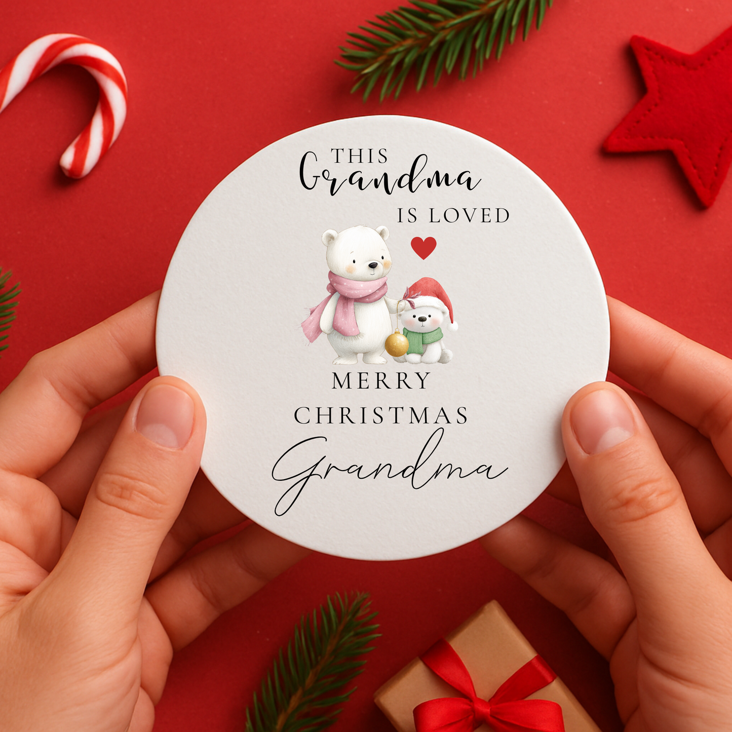 Grandma Mug & Coaster Set, This grandma is loved mug Gift