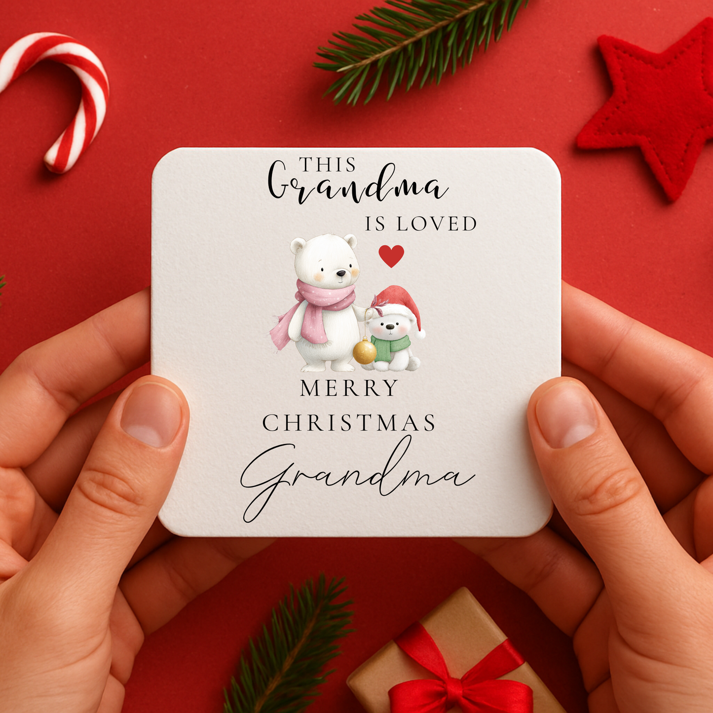 Grandma Mug & Coaster Set, This grandma is loved mug Gift