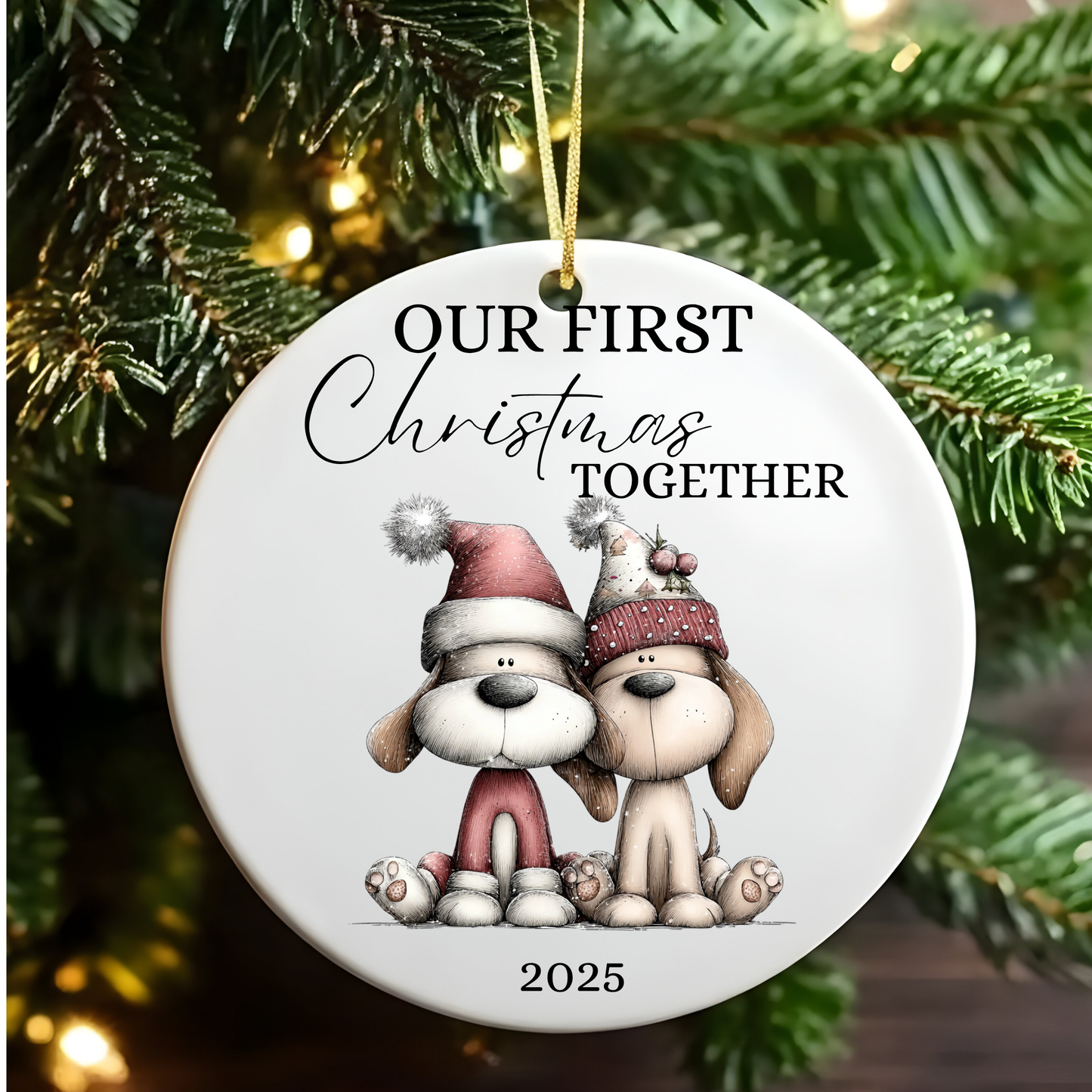 Our First Christmas Together Tree Ornament , Our First Christmas Together Bauble