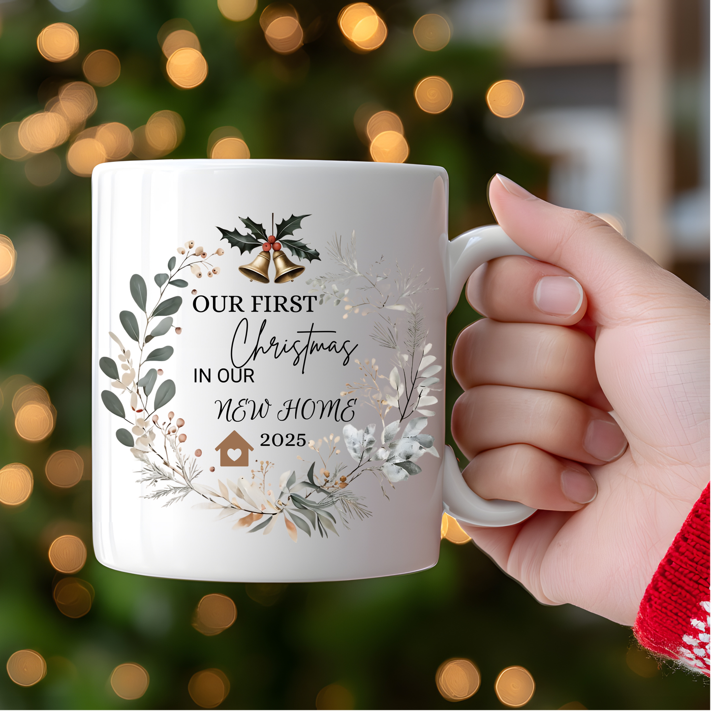 Our First Christmas In New Home Mug / Coaster : Our First Christmas Together