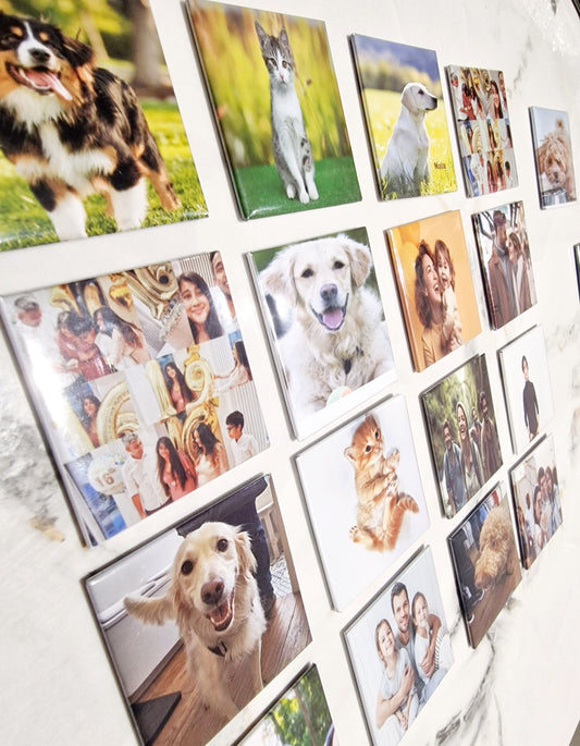 Set Of Customised Photo Magnets