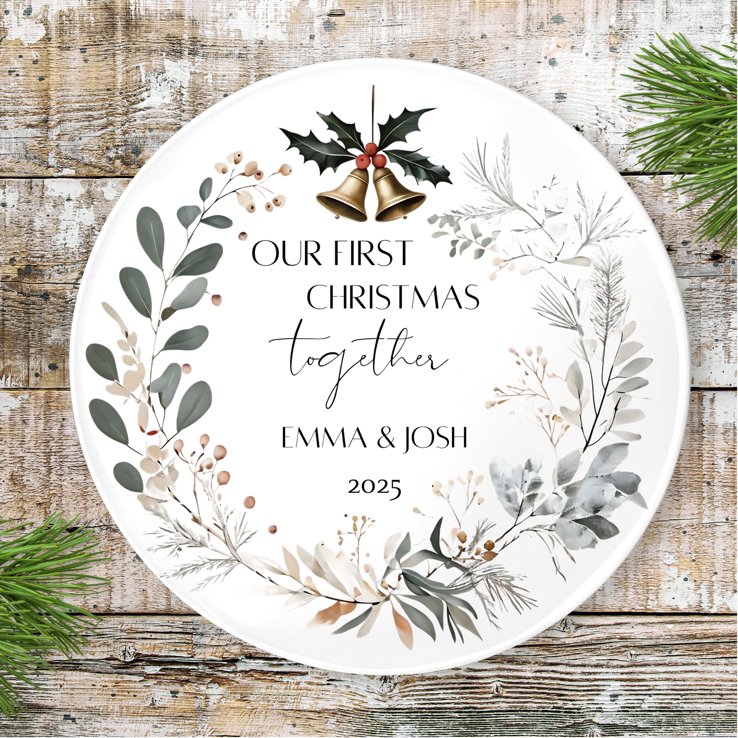 Personalised Mug / Coaster : Our First Christmas Together