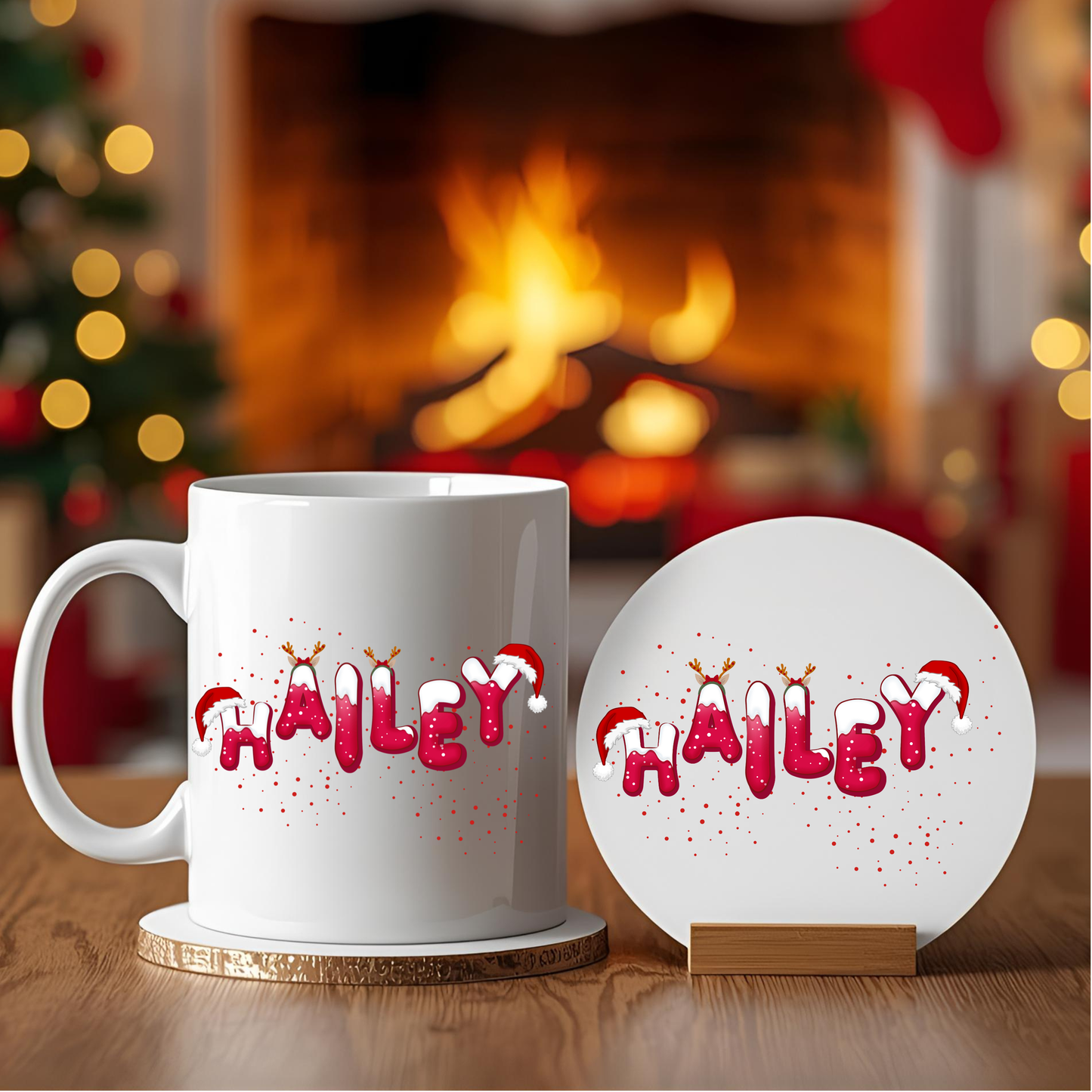 Personalised Mug / Coaster / Personalised Christmas Gift