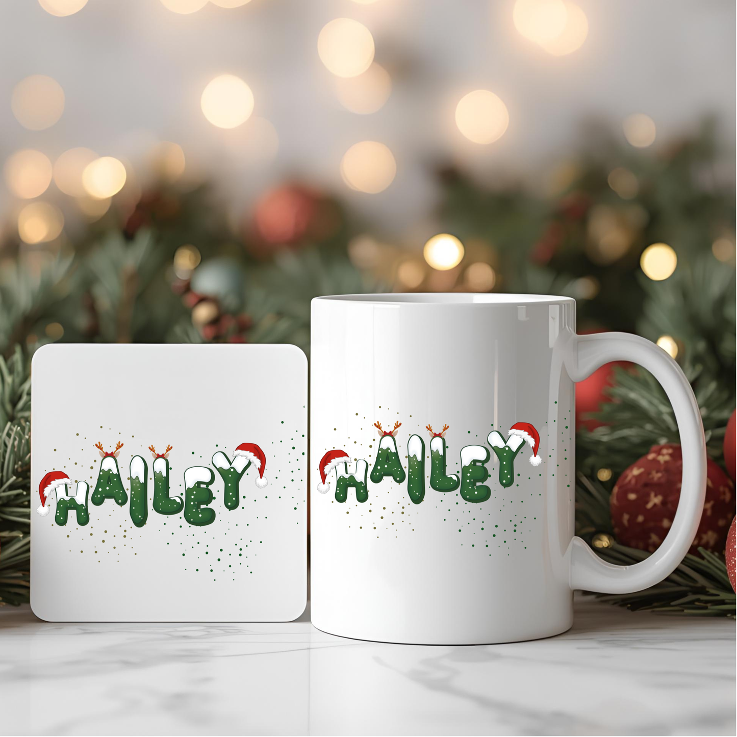 Personalised Mug / Coaster / Personalised Christmas Gift