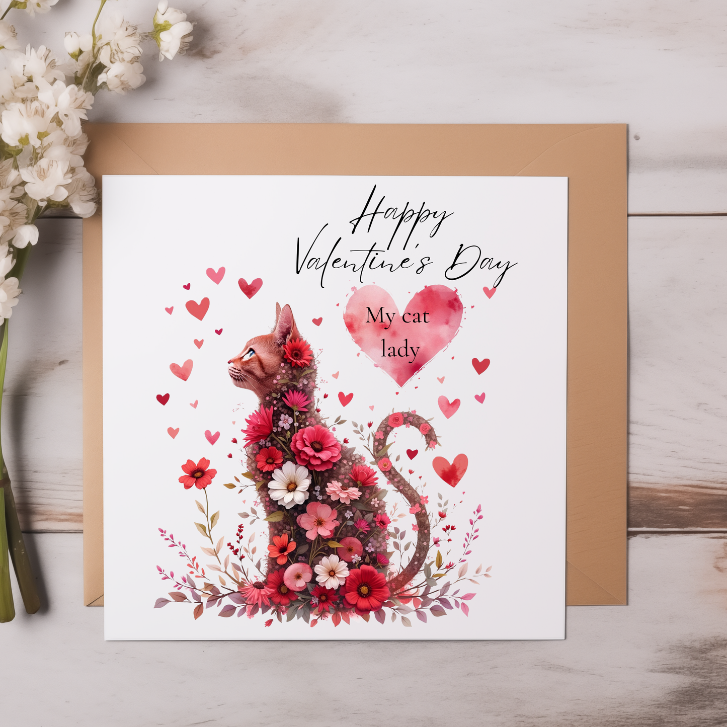 Personalised Happy Valentine's Day Card, For Him, For Her, For Boyfriend, For Husband , For Wife