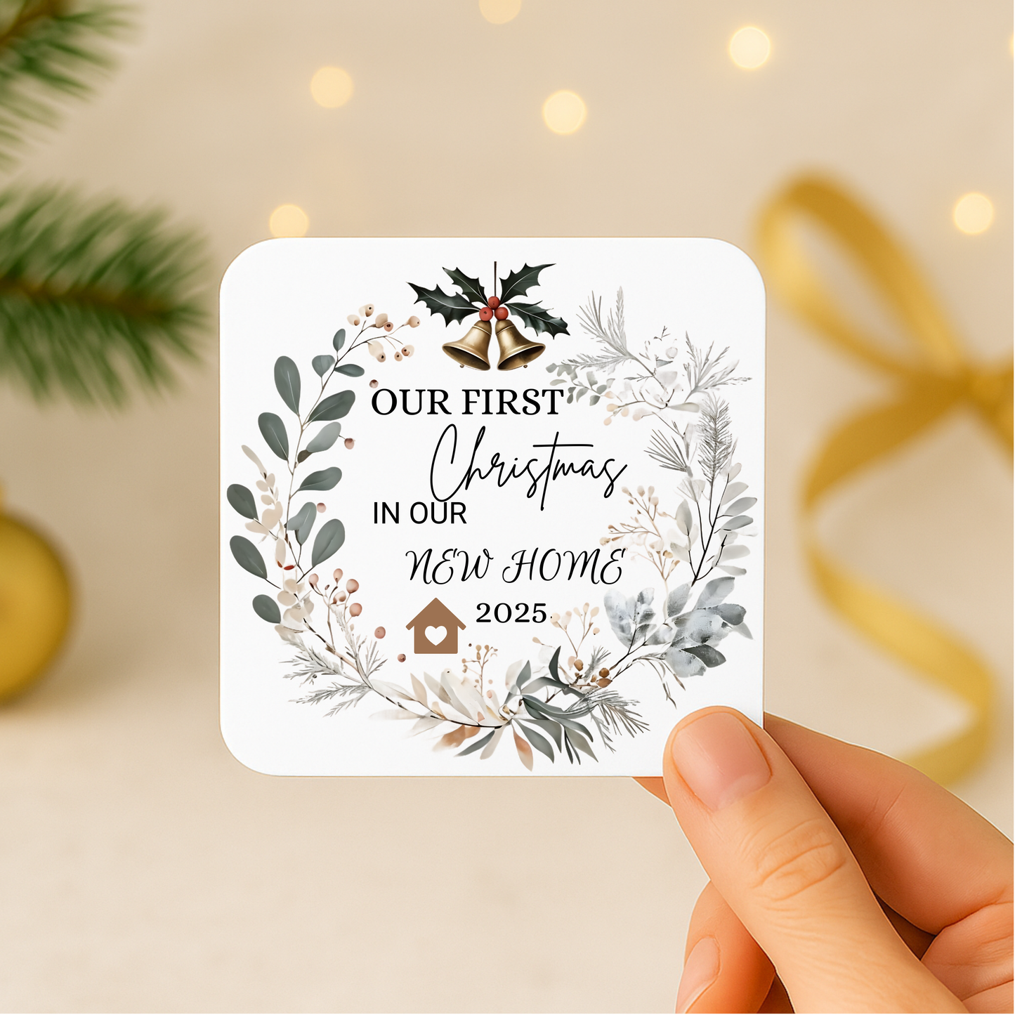 Our First Christmas In New Home Mug / Coaster : Our First Christmas Together