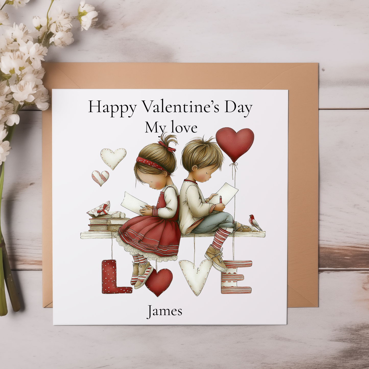 Personalised Happy Valentine's Day Card, For Him, For Her, For Boyfriend, Husband , Wife