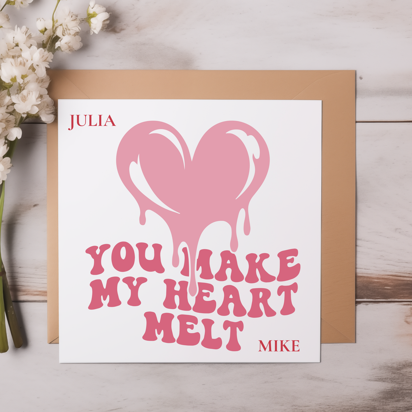 Personalised Happy Valentine's Day Card, For Him, For Her, For Boyfriend, Husband , Wife
