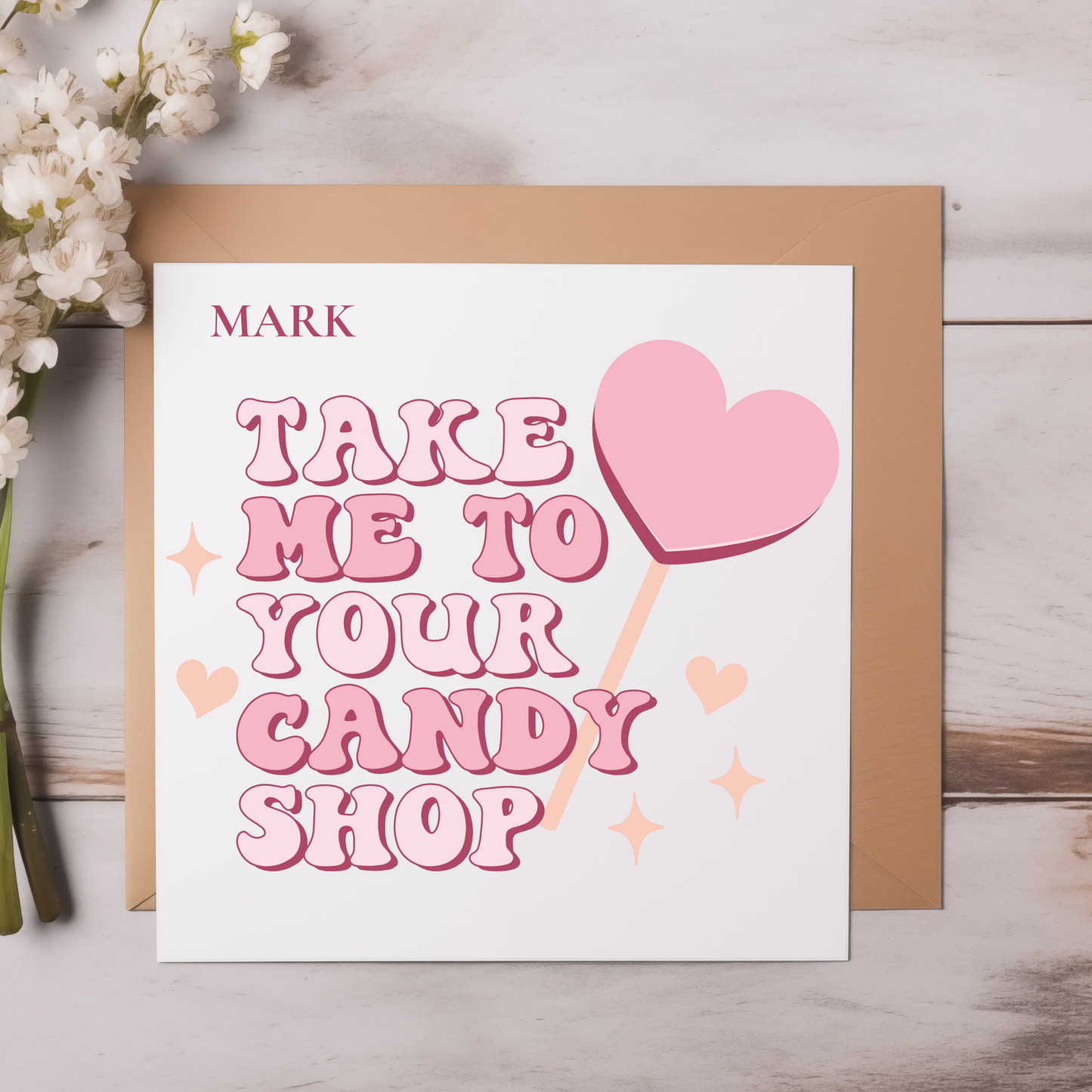 Personalised Happy Valentine's Day Card, Valentine's Gift For Him,  Valentine's Day Gift For Her, For Boyfriend, Greeting Card Wife