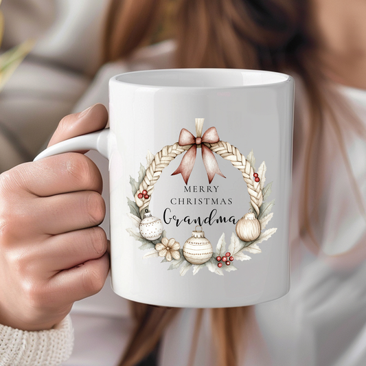 Grandma Mug & Coaster Set, This grandma is loved mug Gift