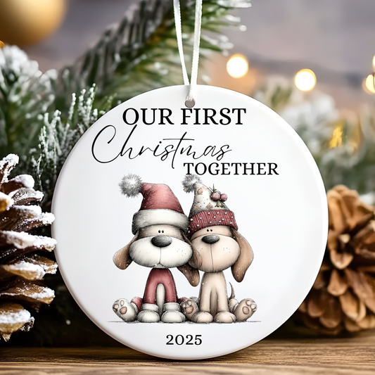 Our First Christmas Together Tree Ornament , Our First Christmas Together Bauble