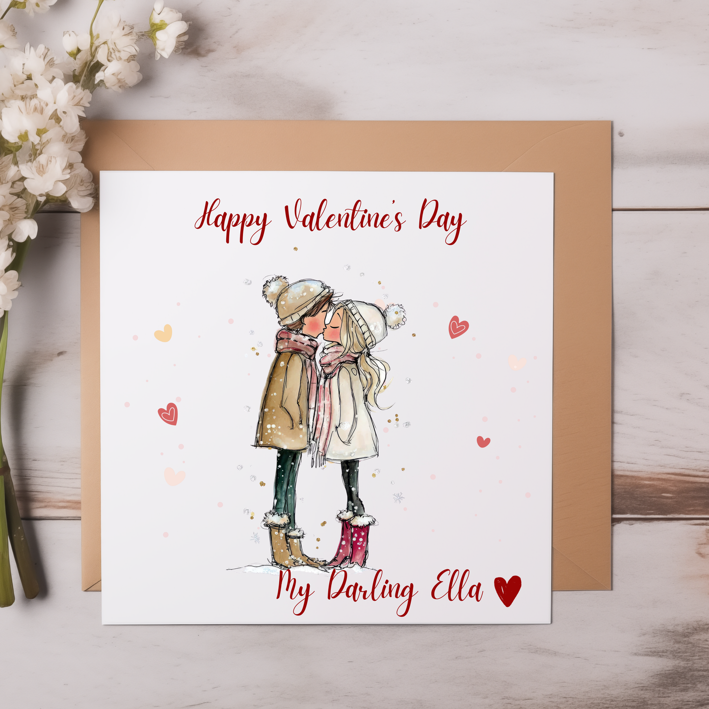 Personalised Happy Valentine's Day Card, For Him, For Her, For Boyfriend, For Husband , For Wife