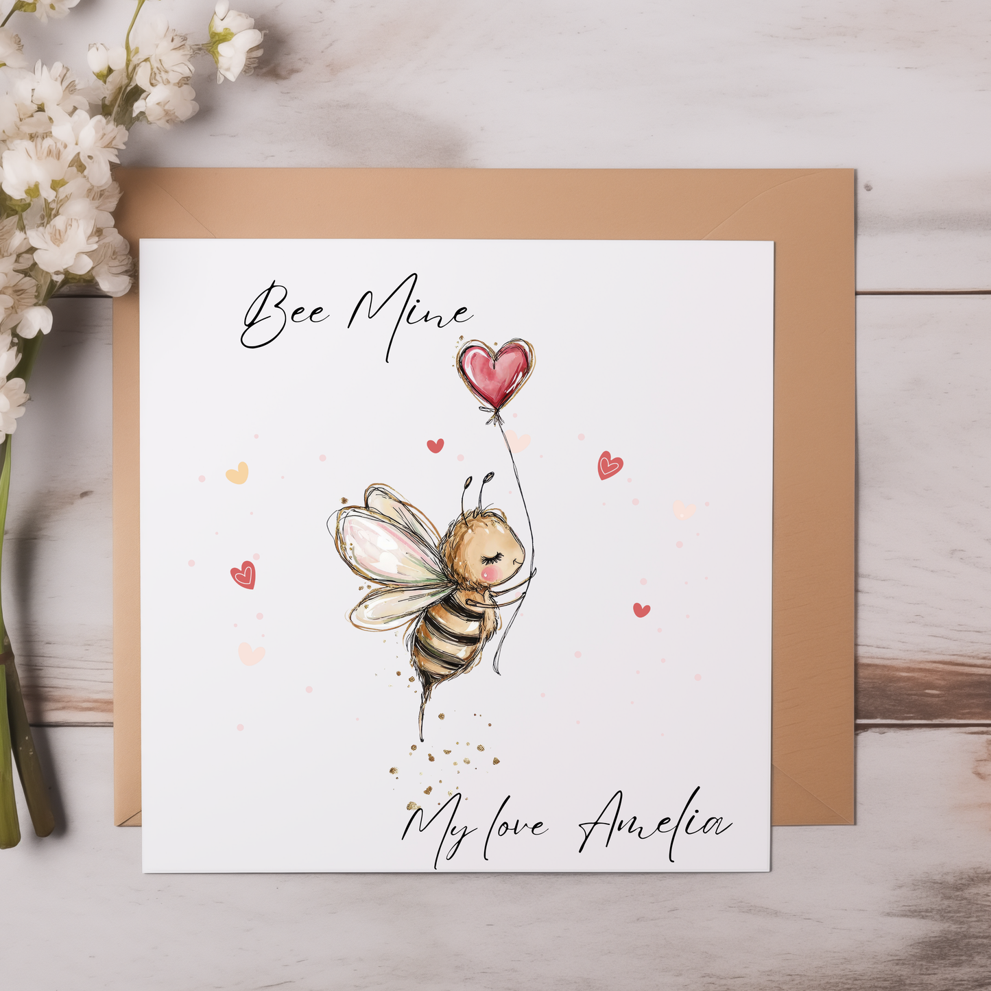 Personalised Happy Valentine's Day Card, For Him, For Her, For Boyfriend, For Husband , For Wife